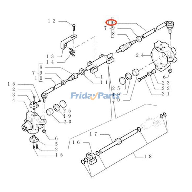FridayParts Spurstange