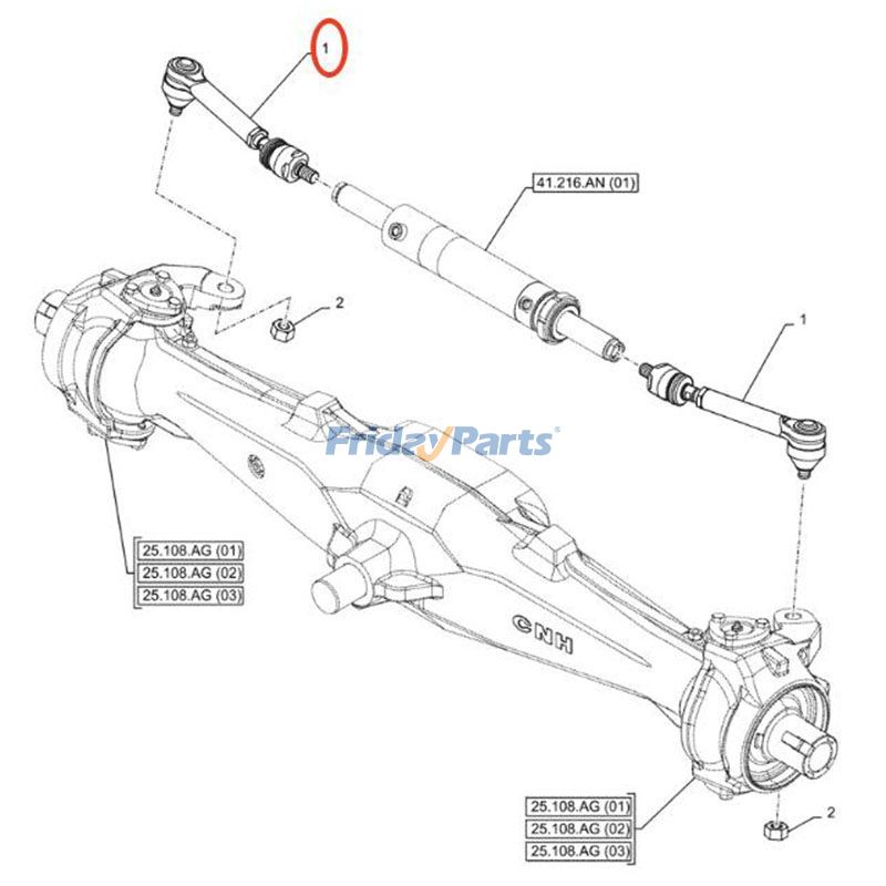 Biellette de directionpour Tracteur