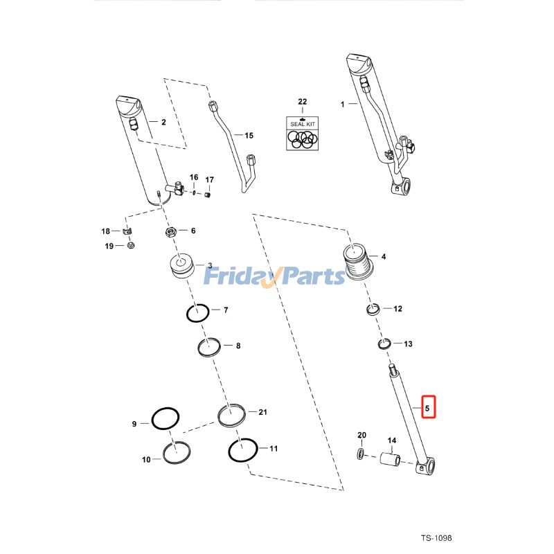 Tilt Cylinder Rod for Loader