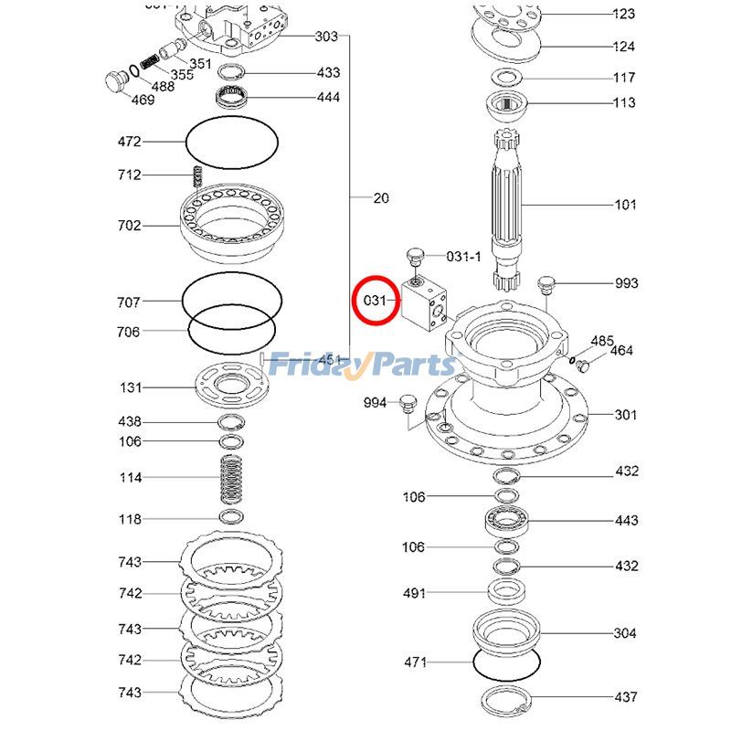 Time Delay Valve for Excavator