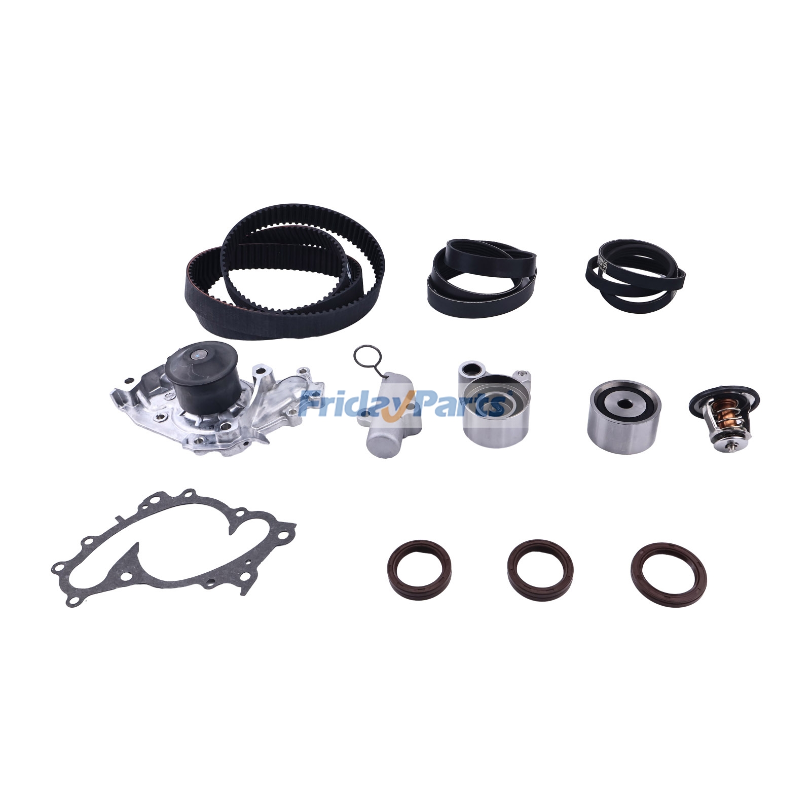Timing Belt Kit TKT026 TCKWP257A for Lexus ES300 ES330 RX330 Toyota Camry Highlander Sienna Solara V6 2002-2008