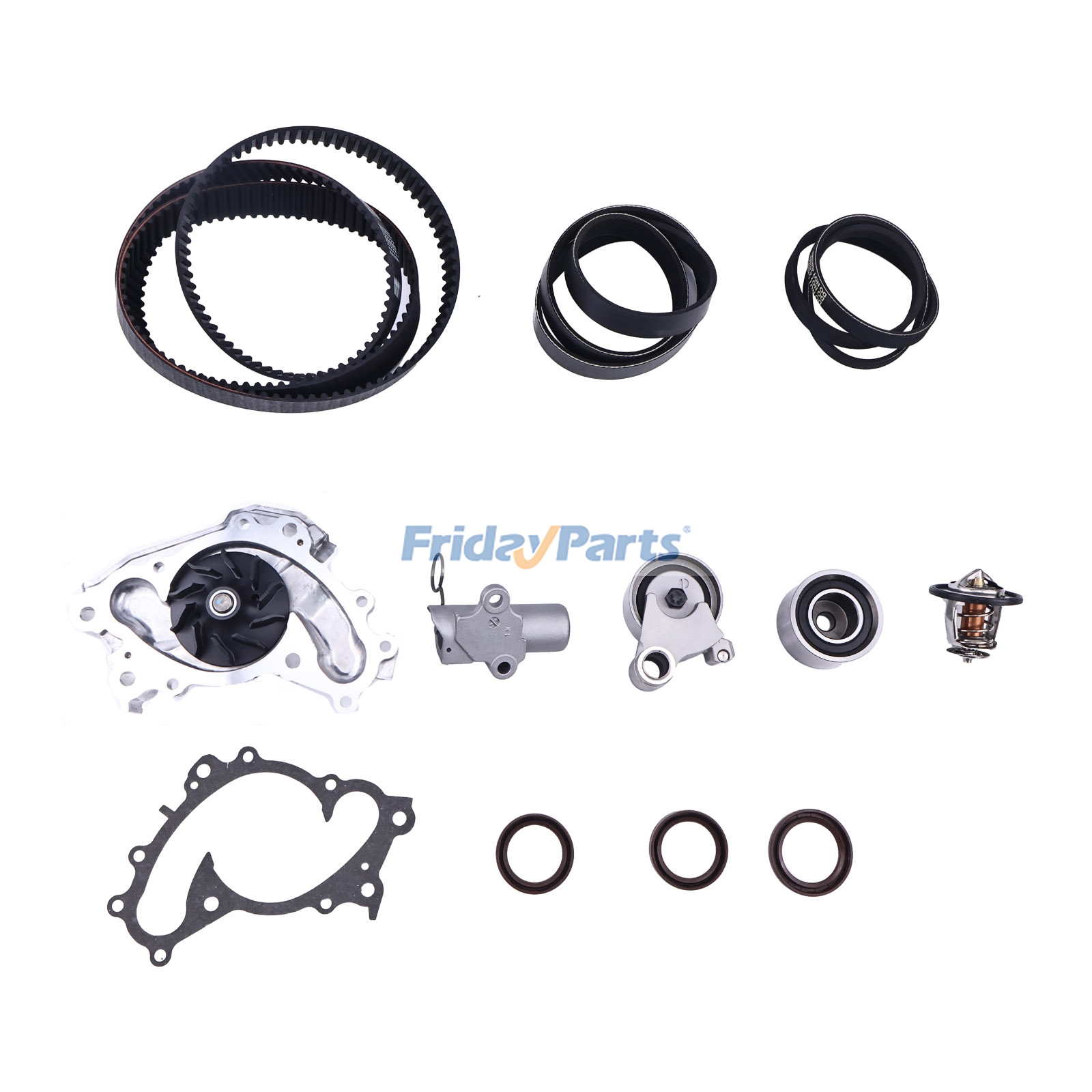 Kit de correa de distribución TKT026 TCKWP257A para Lexus ES300 ES330 RX330 Toyota Camry Highlander Sienna Solara V6 2002-2008 de FridayParts
