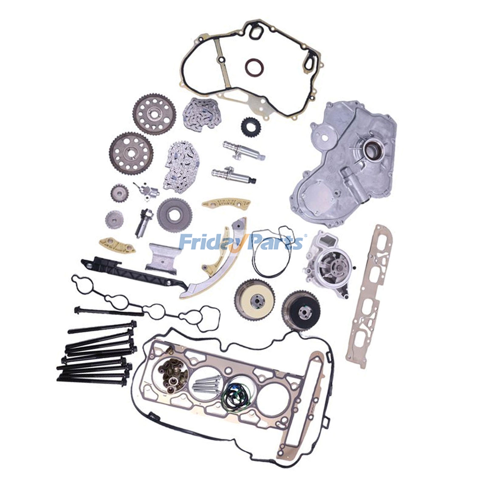 Vehicle Timing Chain Kit Oil Pump Solenoid Actuator Gear Cover Kit