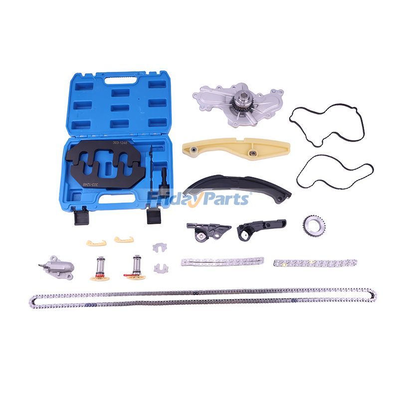 Kit de cadena de distribución con bomba de agua BL3Z-6268-A para Lincoln MKX MKS Ford Taurus Edge Flex 3.5L 3.7L de FridayParts