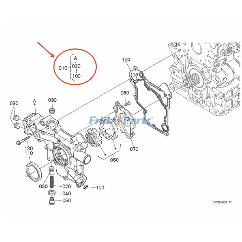  Front Cover Assembly for Excavator