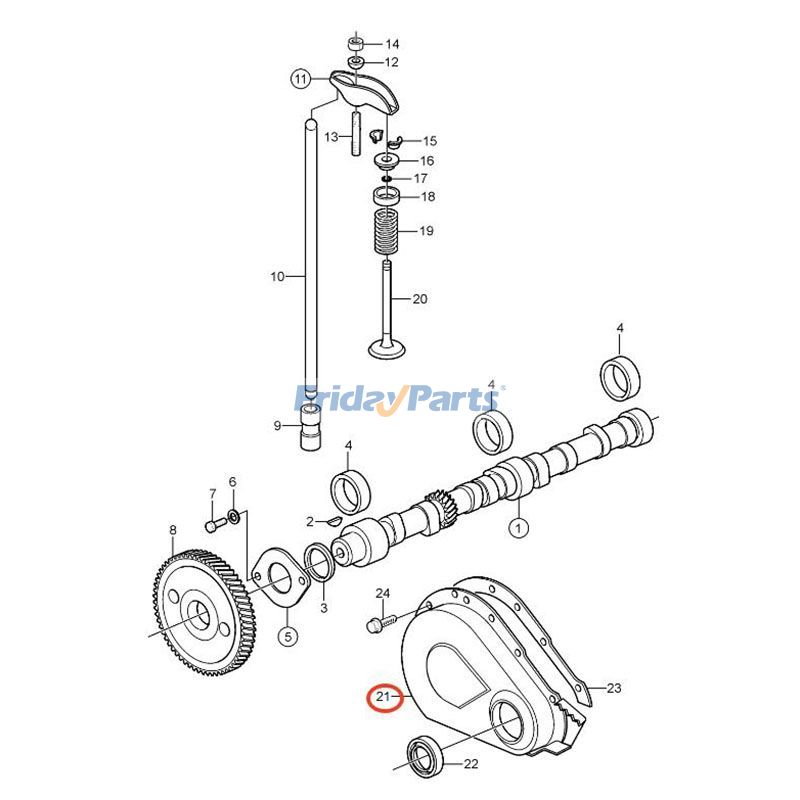 Steuergehäusedeckel 3853135 für Volvo Penta Schiffsmotor 3.0GLM-C 3.0GLP-C 3.0GSP-A 3.0GSP-B 3.0GXiC-Jfür 
