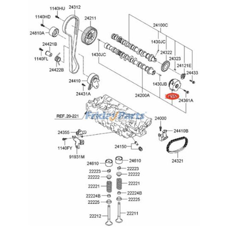  Camshaft Gear For HYUNDAI