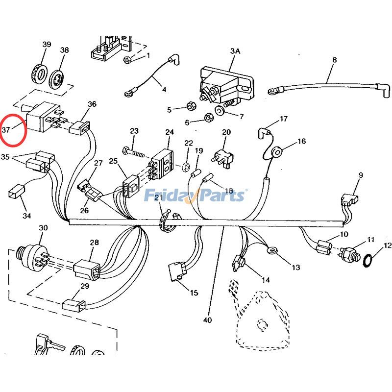 Interruptor de palanca AM101562 para tractor John Deere 130 170 175 180 185 STX30 de FridayParts