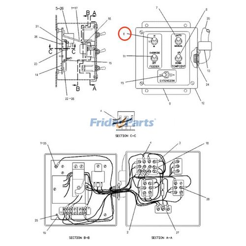 3012980 Toggle Switch 1V-6652 8C-9812 for Caterpillar CAT Engine C7 C15 3054 ...