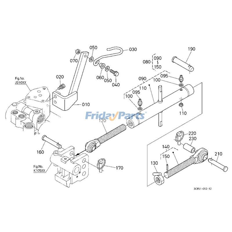 Top Link Assembly M6060HD M7040DT M7040FC M7060HD M8540HDNB for Tractor