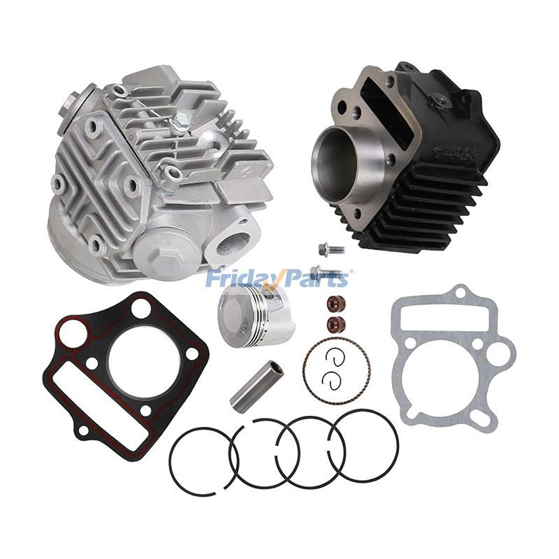 FridayParts Top End Kit Zylinderkopf Kolben