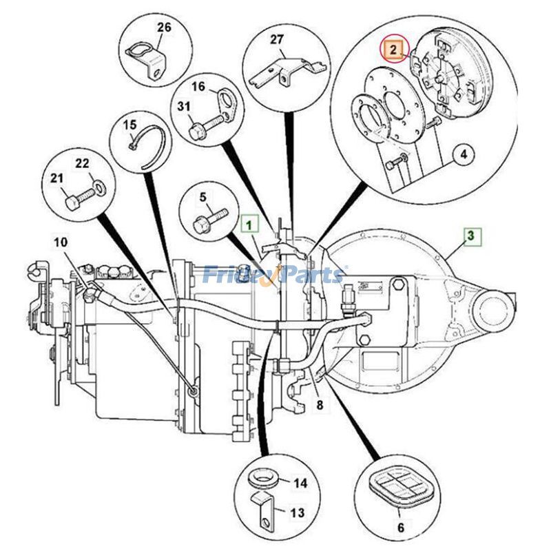 JCB用テレハンドラー用トルクコンバータ 506-36 507-42 509-42 510-56 526-56 530 535-125 535-60 537 540 540-170 550 5508