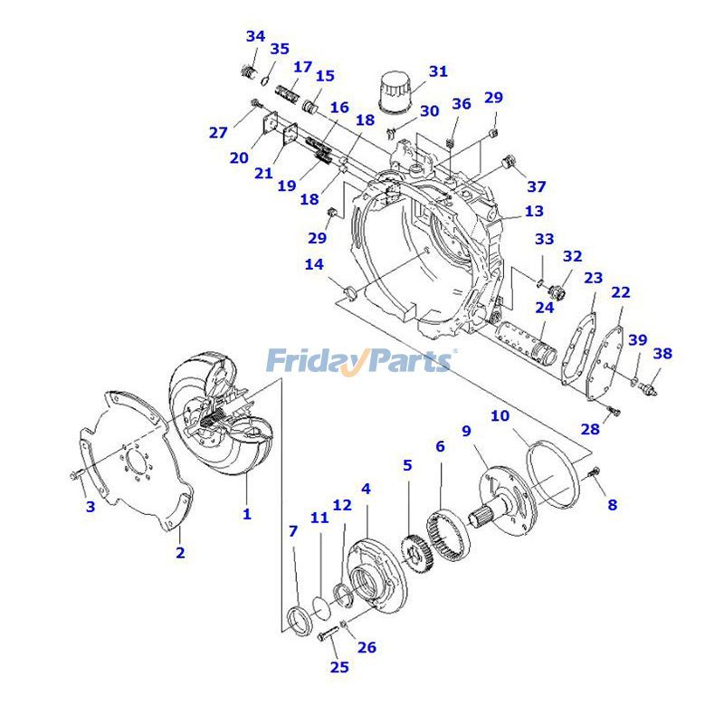 Torque Converter 30B-13-11110 for Komatsu AX50 BX50 FD10-18