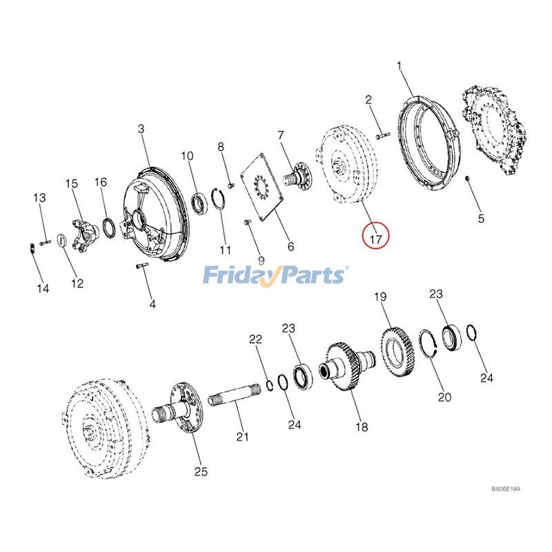 New Holland用ローダー用トルクコンバータ