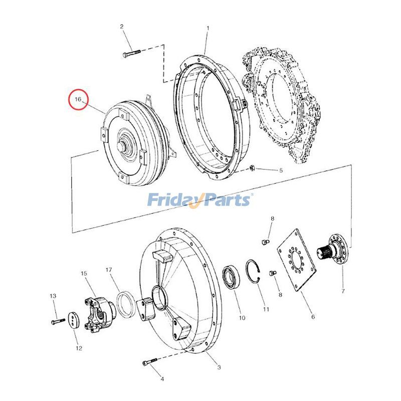 ローダー ニューホランドホイール用トルクコンバータ