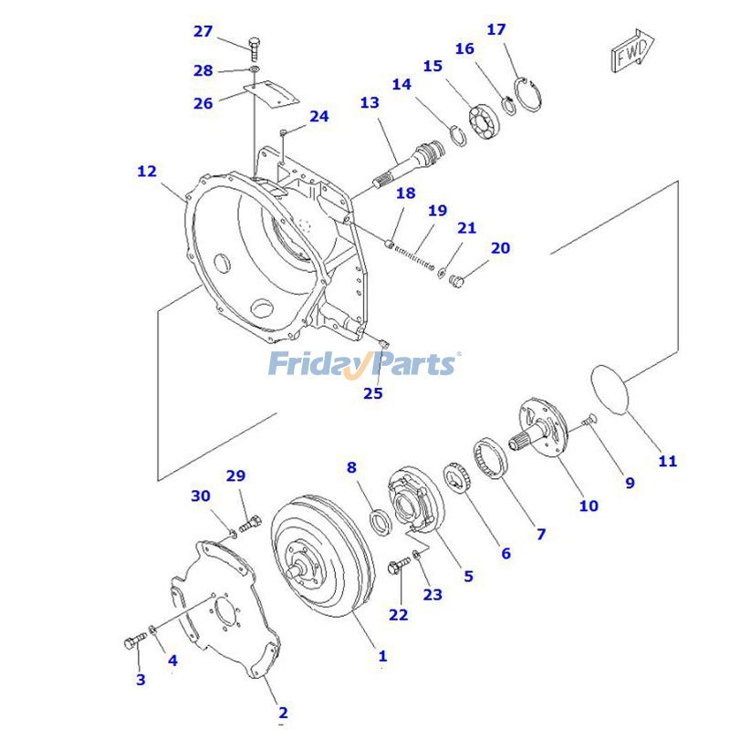 Torque Converter FG18H-17 FG30-14 for Forklift