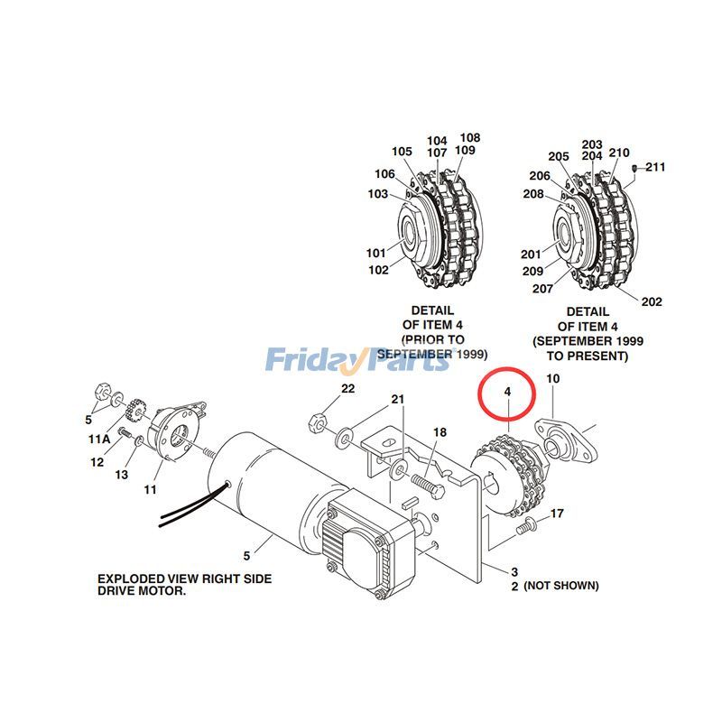 FridayParts Drehmomentbegrenzungskupplung für Plattformlifte