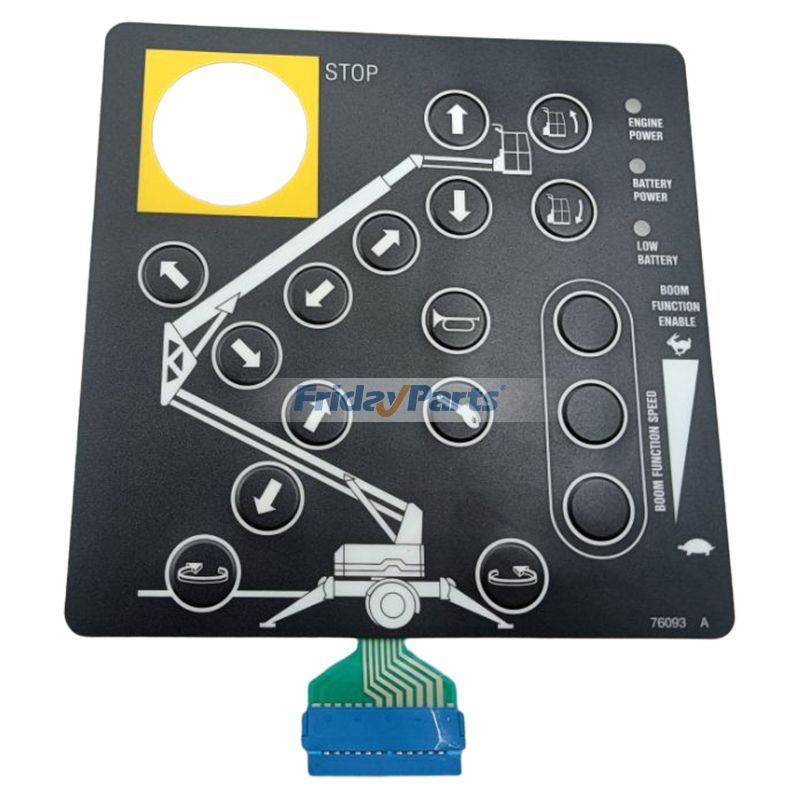 Touch Pad Overlay Decal 76093GT for Genie Towed Aerial Lift TMZ-50/30