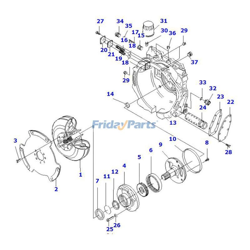 フォークリフト トルクコンバータキット FG30-16