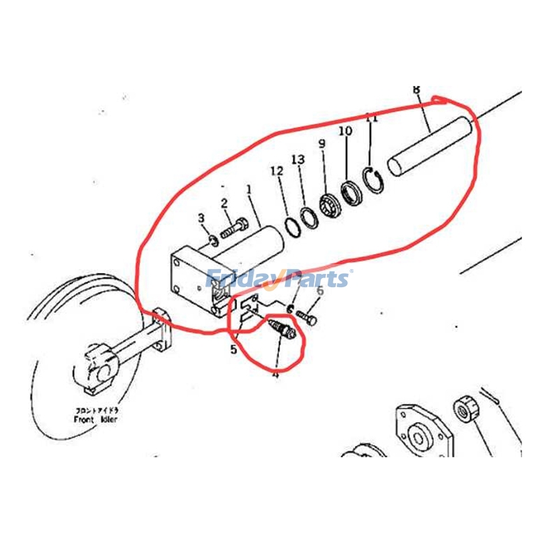 FridayParts Kettenverstellzylinder-Baugruppe