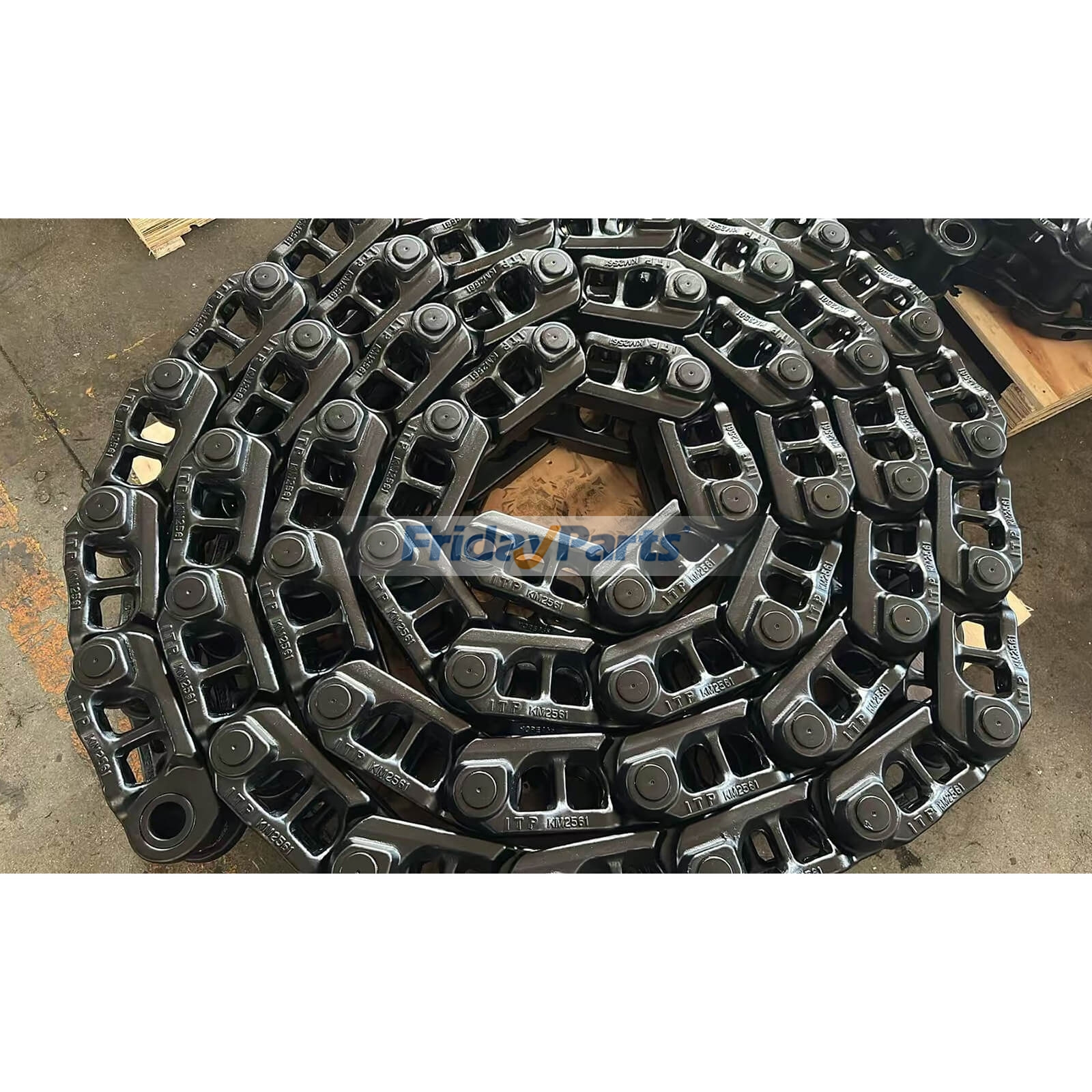 Chaîne de chenille 331/21574 pour pelle JCB JS220LC JS220 JS210LC JS200 JS235 JS235HD JZ235 ​​JZ255 JS220LR JS220XD JS220HD