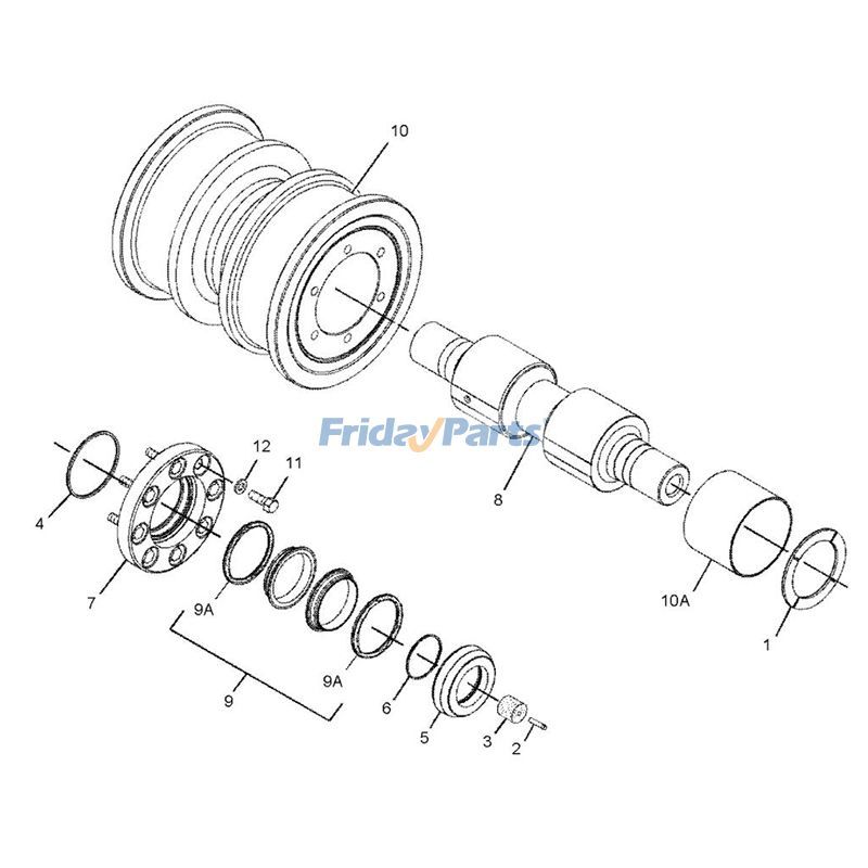 Track Double Rollererpillar for Tractor