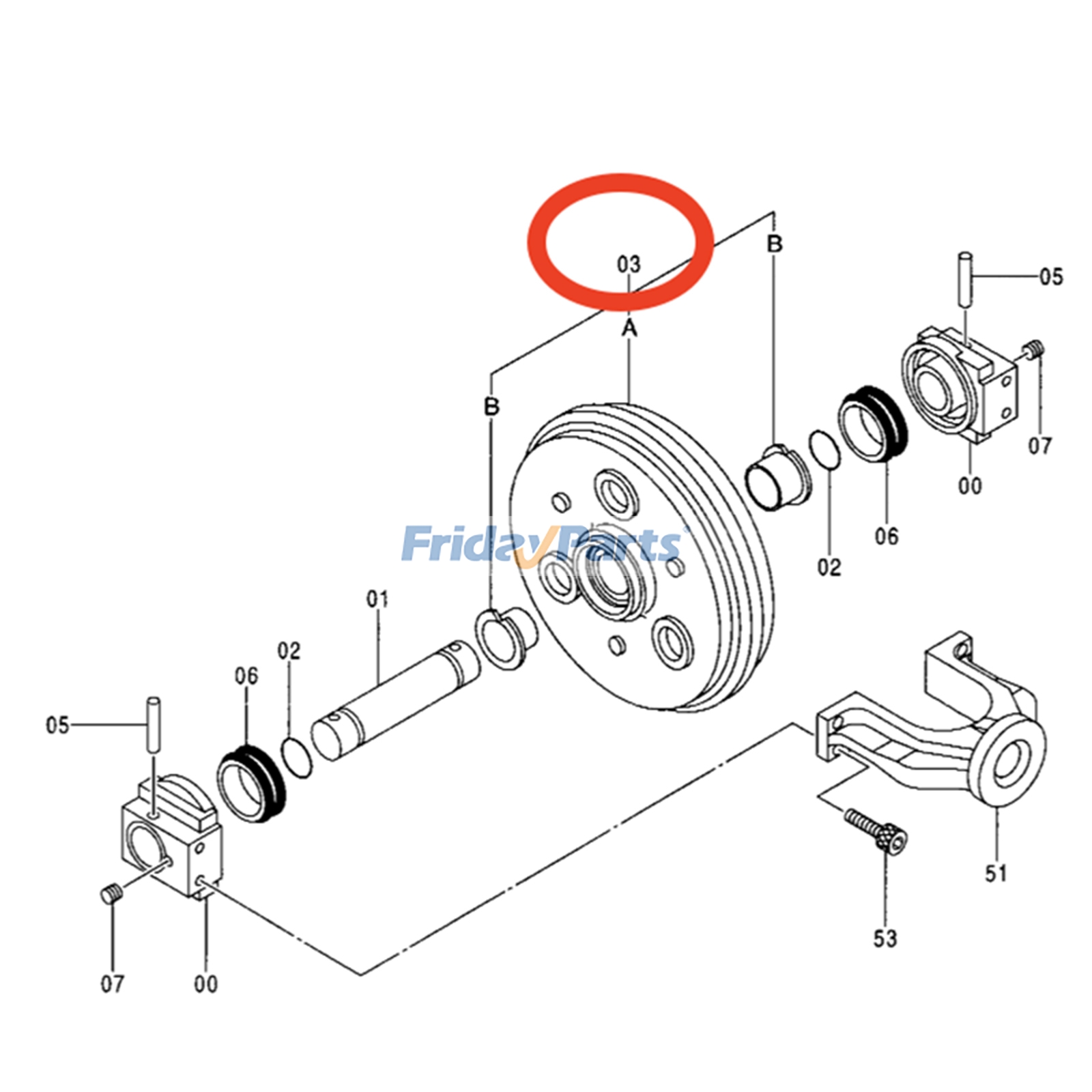 Idler for Engine,Excavator