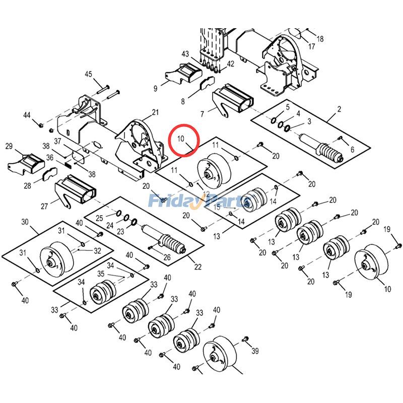 JOHN DEERE用エンジン,ローダー用トラックアイドラー