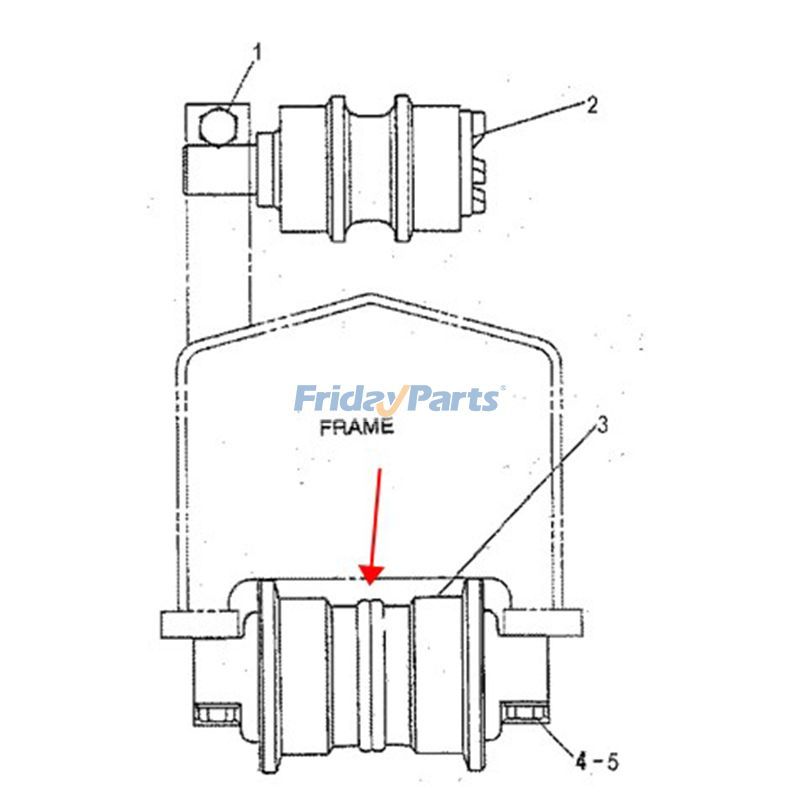 Track Rollererpillar CAT 326D for Excavator
