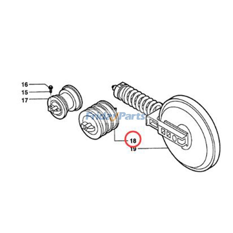ブルドーザー トラックローラー