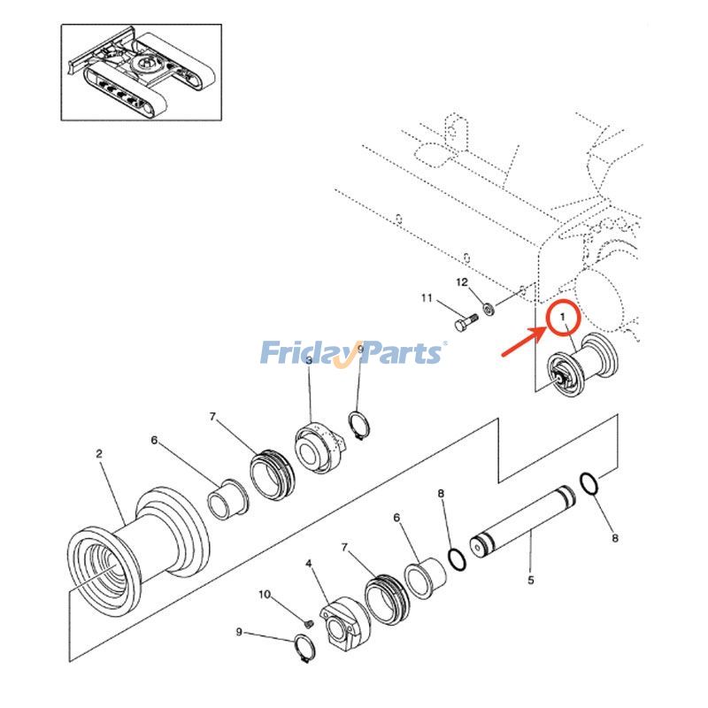 エクスカベーター トラックローラー