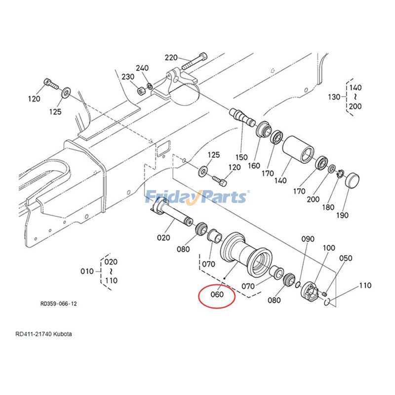 Track Roller For KUBOTA Excavator