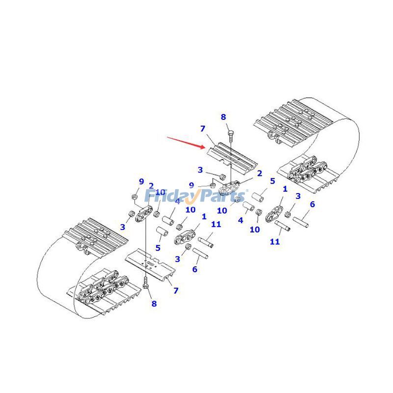 Laufschuhfür Bagger