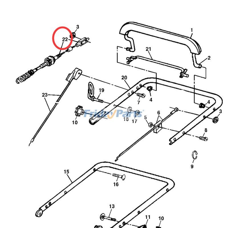 草刈り機,その他 トラクションコントロールケーブル セイバースコッツ