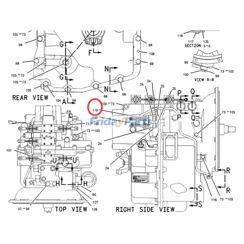  Tramsmission Solenoid Valveerpillar CAT Backhoe For CAT