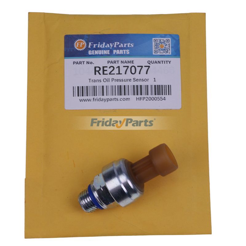 Capteur de pression d'huile de transmission RE217077 pour moteur John Deere 3029 4045 6068 6090 Yanmar 4TNV84T 4TNV86CHT 4TNV86CT Cummins QSX15
