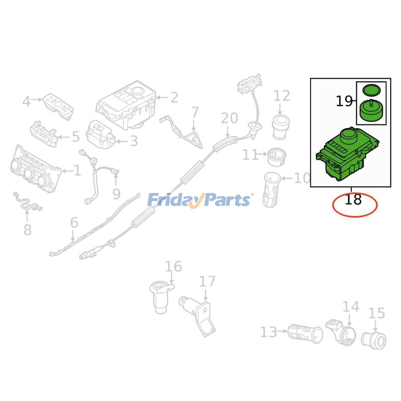 Transfer Control Gear Shift Modul For Land Rover Vehicle