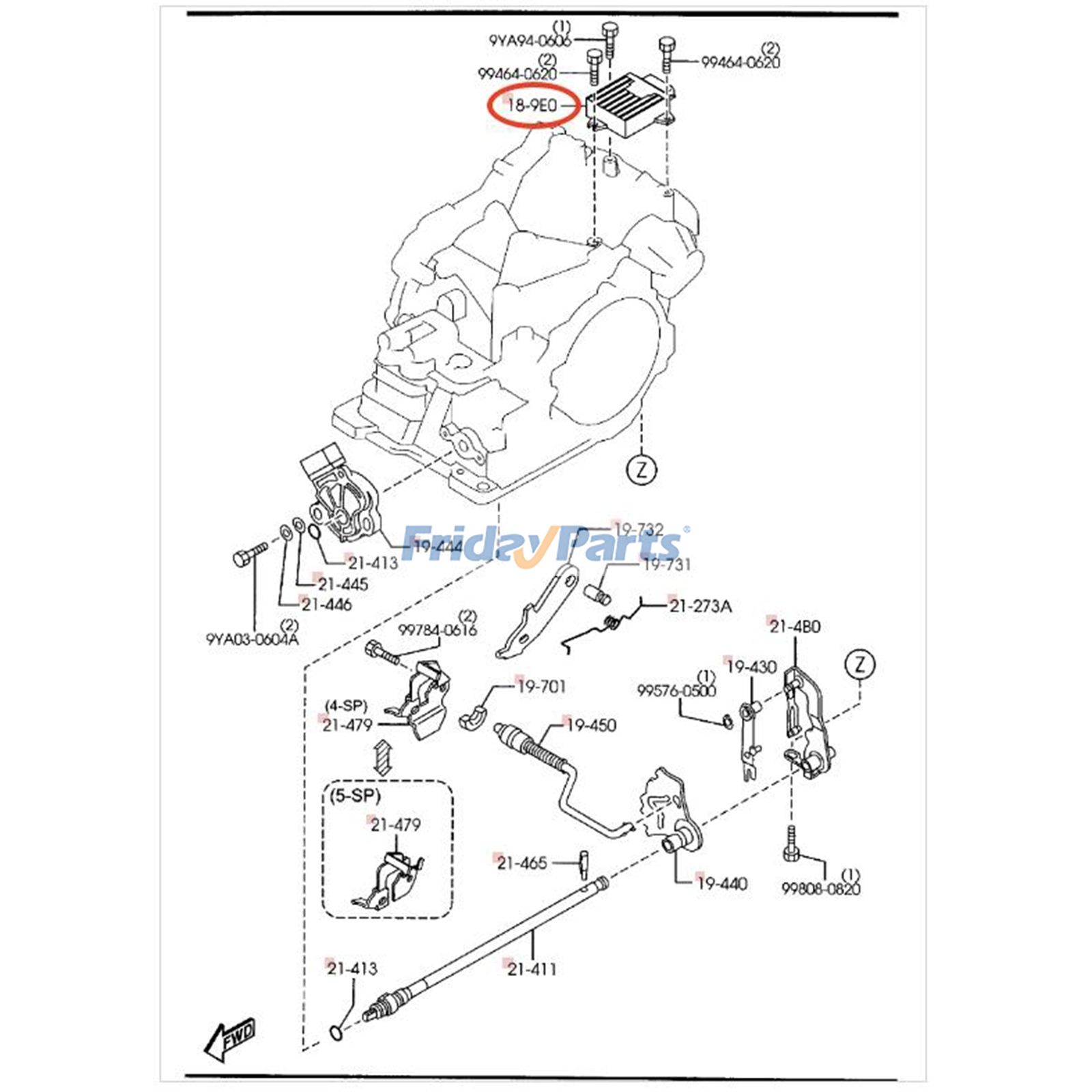 Módulo de control de transmisión L32E189E1D L32E-18-9E1B para Mazda3 2006 para Vehículo Para Mazda FridayParts