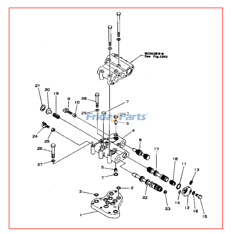 ブルドーザー トランスミッションコントロールバルブアセンブリ