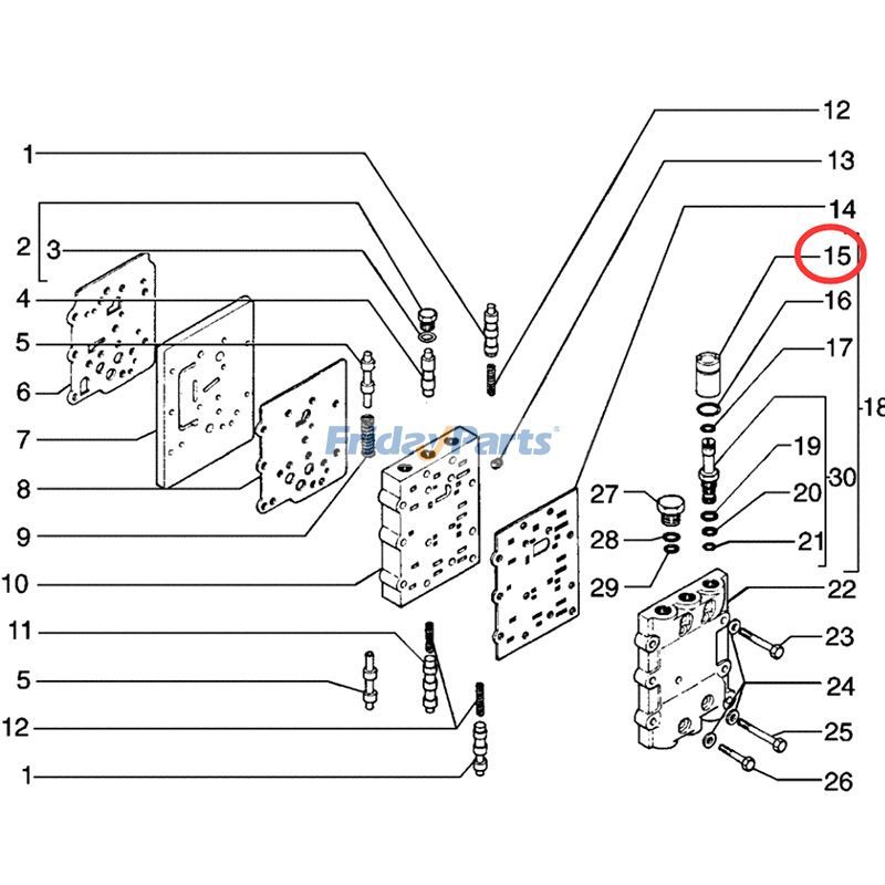 Transmission Control Valve Solenoid Coil 75286969 for New Holland Loader FR120.0 FR140.2 FR180.2 for less