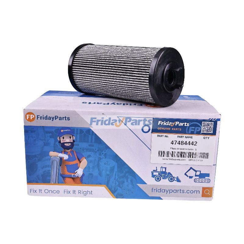 Filtro de transmissão 47484442 para retroescavadeira New Holland B75D B80C CASE 570T 570ST 575N 575SV 770
