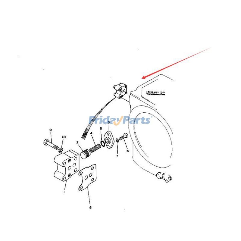 Transmission Lubrication Valve 134-15-00160 for Komatsu D45S-1 D53S-16 D57S-1 D45A-1 D53A-18 D53A-16 GD825A-2