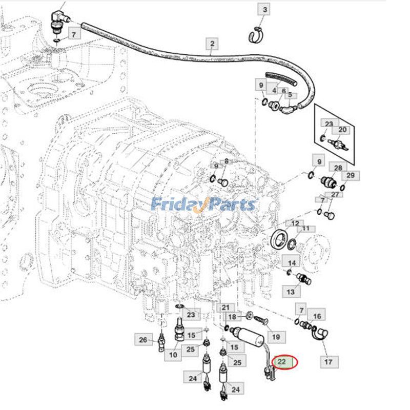 FridayPartsのトランスミッションオイル圧力センサー