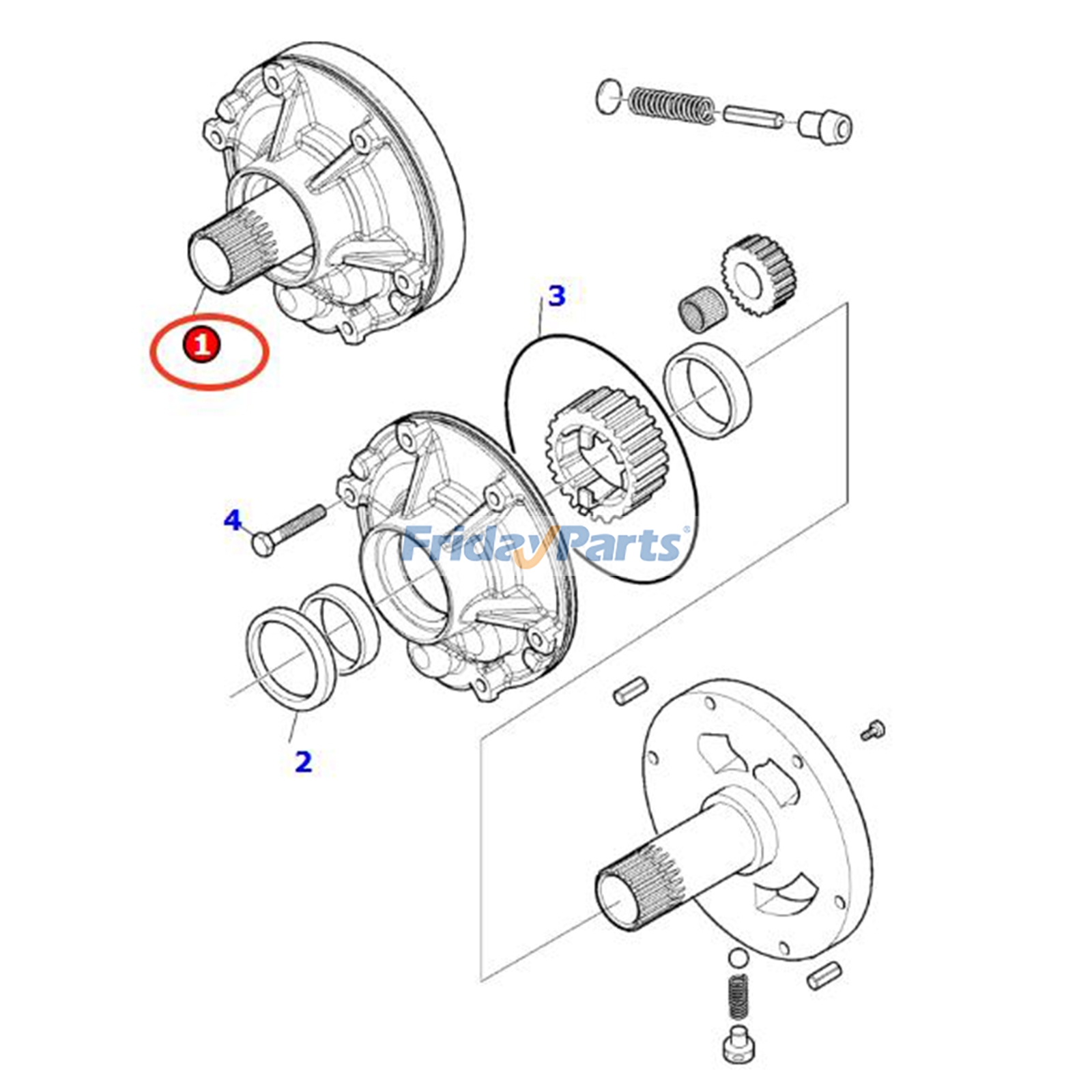 ローダー トランスミッションオイルポンプ