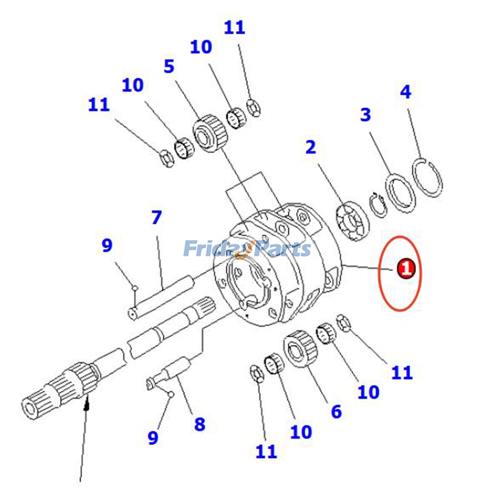 Transmission Planetary Carrier for Dozer