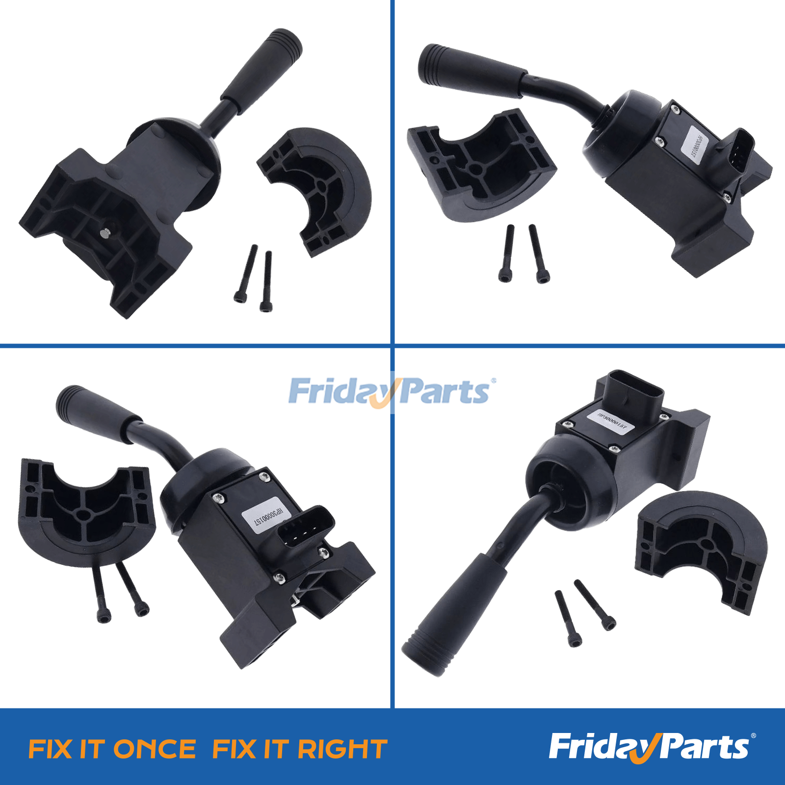 Multiple angle views of transmission shifter 278328A1 236520A1 showing lever design connectors and mounting structure