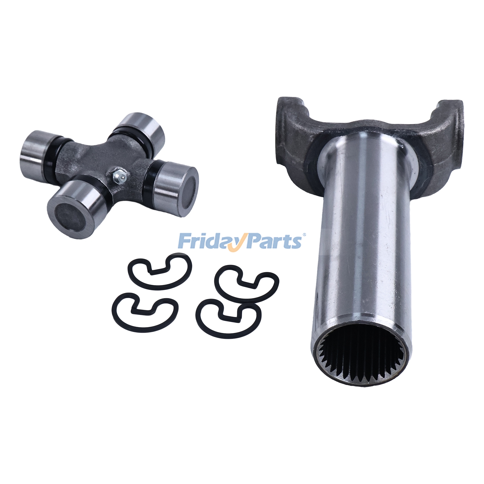 Dana用,Ford用用フォードトランスミッションC-6 T45用トランスミッションヨーク＆ユニバーサルジョイント 2-3-6041X 5-134X