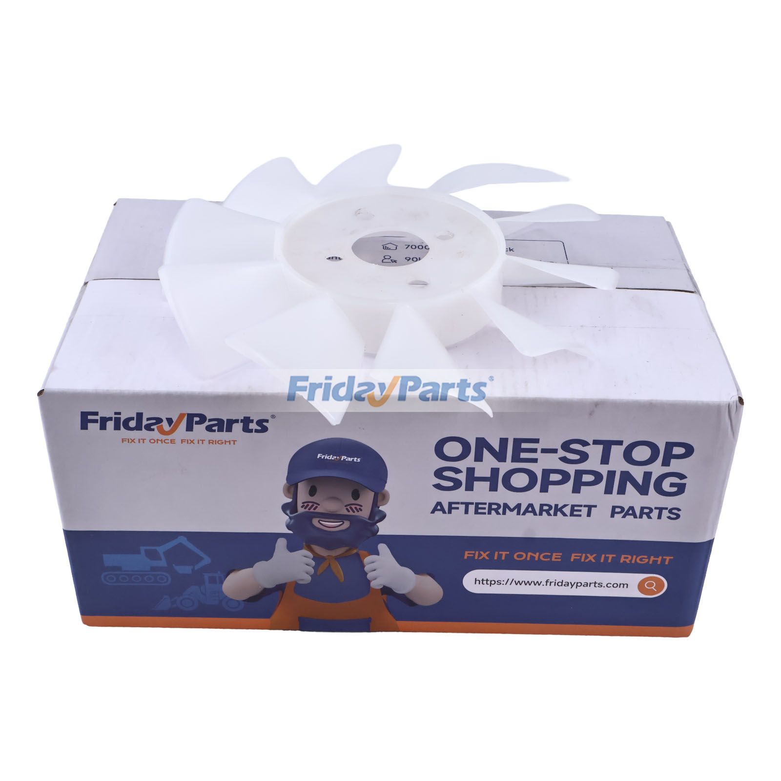 Ventilador de refrigeración de transmisión T2555-30023 para tractor Kioti CS2210 CS2410 CS2510 CS2520 CS2220H