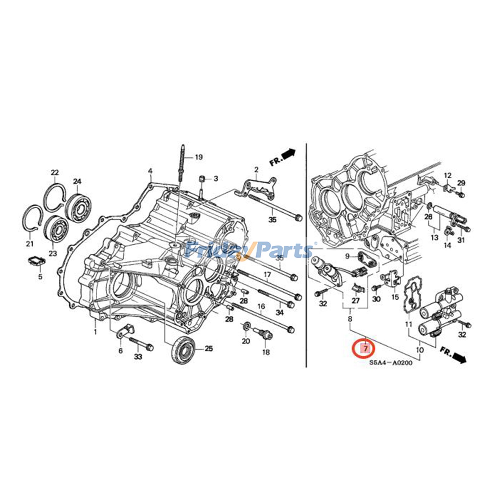 Linearmagnetventil für Doppelschaltung im Getriebefür Fahrzeug