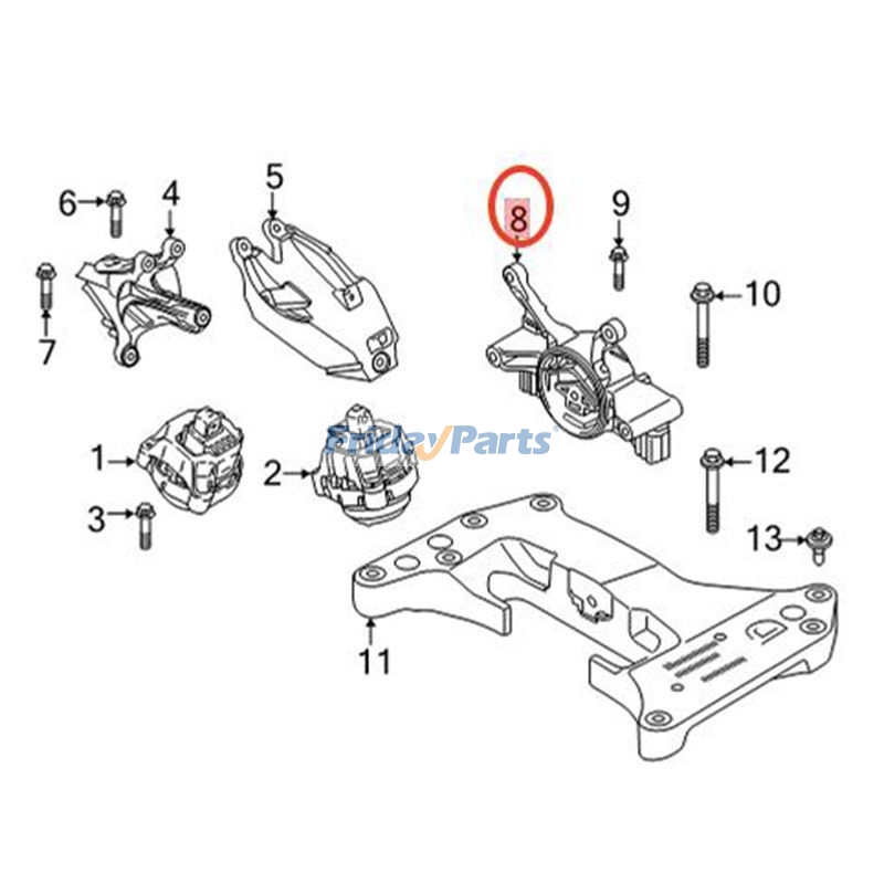 Transmission Mount Bracket for Vehicle